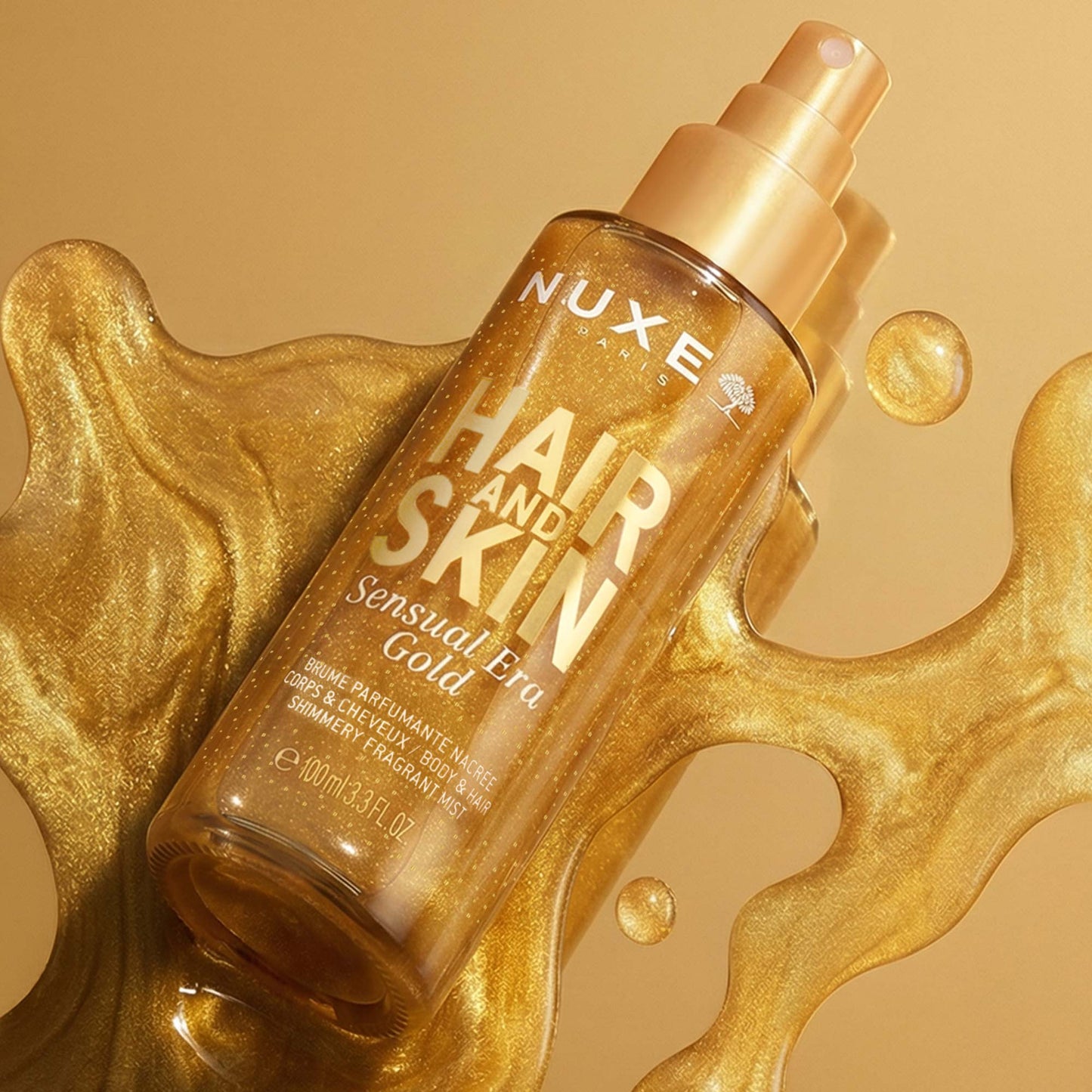 Brume parfumante nacrée corps et cheveux - Sensual Era Gold